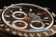 Rolex Daytona Oyster Perpetual Swiss ETA 7750 Automatic Movement Full PVD with Black Dial and White Stick Markers