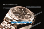 Rolex Datejust 37mm Swiss ETA 2836 Automatic Movement Steel Case with Steel Bezel Grey Dial Steel Strap