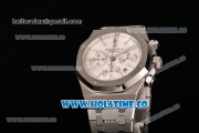 Audemars Piguet Royal Oak Chronograph 41mm Swiss Valjoux 7750 Automatic Full Steel with Stick Markers and White Dial (EF)