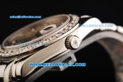 Rolex Day-Date Oyster Perpetual Automatic Movement Steel Case with Diamond Bezel/Markers and SS Strap