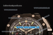 Audemars Piguet Royal Oak Offshore Chrono Clone AP Calibre 3126 Automatic PVD Case with Black Dial and Green Stick Markers (EF)