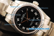 Rolex Air King Automatic Movement Full Steel with ETA Coating Case and White Roman Numerals