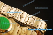 Rolex Datejust Swiss ETA 2836 Automatic Full Yellow Gold with 12 Diamonds Bezel and Green MOP Dial