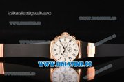 Ulysse Nardin Marine Chrono Asia Automatic Rose Gold Case with Roman Numeral Markers and White Dial