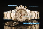 Rolex Daytona Swiss Valjoux 7750 Automatic Movement Full Steel with White Dial and Stick Markers