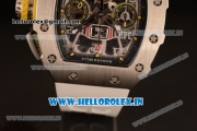 Richard Mille RM11-03 Swiss Valjoux 7750 Automatic Steel Case Skeleton Dial With Arabic Numeral Markers White Rubber Strap(KV)