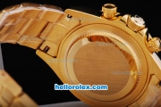 Rolex Daytona Chronograph Automatic Full Gold with Diamond Bezel and Khaki Dial