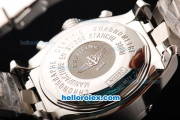 Breitling Avenger Choronograph Swiss Valjoux 7750 Automatic Movement Steel Case with Black Dial and SS Strap