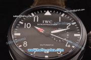 IWC Big Pilot ST22 Automatic PVD Case with Black Dial and Green Leather Strap