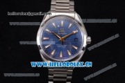 Omega Seamaster Aqua Terra 150 M Clone 8500 Automatic Stainless Steel Case/Bracelet with Stick Markers and Blue Dial (EF)