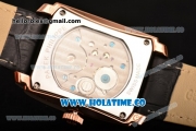 Patek Philippe Gondolo Asia Manual Winding Rose Gold Case with Black Dial and Stick Markers