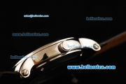 Patek Philippe Calatrava Automatic with Beige Dial and Black Leather Strap
