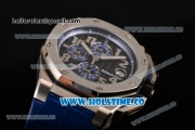 Audemars Piguet Royal Oak Offshore Chrono Miyota OS10 Quartz Steel Case with Black Dial and Arabic Numeral Markers