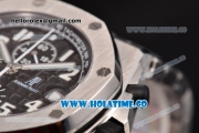 Audemars Piguet Royal Oak Offshore Black Themes Chrono Swiss Valjoux 7750 Automatic Full Steel with Black Dial and White Arabic Numeral Markers