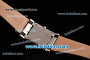 Patek Philippe Twenty-4 Swiss Quartz Steel Case with Black Leather Strap and Diamond/MOP Dial