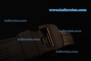 Ferrari Chronograph Quartz PVD Case with Black Dial/Red Subdials and Black Rubber Strap