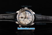 Tag Heuer Carrera 36 Chronograph Miyota Quartz Movement Swiss Coating Case with White Dial and Silver Stick Markers