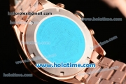 Tag Heuer Mikrograph Chrono Miyota OS10 Quartz Full Rose Gold with White/Brown Dial and Arabic Numeral Markers