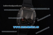 Richard Mille RM053 Asia Automatic PVD Case with Skeleton Dial and Black Rubber Strap