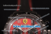 Scuderia Ferrari Chronograph Miyota OS20 Quartz PVD Case with Red Dial and Silver Arabic Numeral Markers