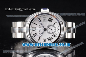 Cartier Cle de Cartier Asia ST16 Automatic Stainless Steel Case/Bracelet with White Dial and Roman Markers