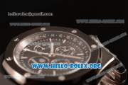 Audemars Piguet Royal Oak Perpetual Calendar Asia Automatic PVD Case with Black Dial and PVD Bracelet