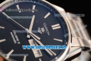 Tag Heuer Carrera Calibre 5 Swiss ETA 2824 Automatic Steel Case Black Dial With Stick Markers Steel Bracelet