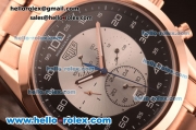 Tag Heuer Mikrograph Asia Automatic Full Rose Gold and Black/Silver Dial
