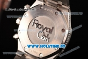 Audemars Piaget Royal Oak 41MM Chronograph Steel/Diamonds Case with White Dial and Stick Markers (EF)