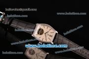 Vacheron Constantin Malte Swiss ST Tourbillon Steel Case with Black Alligator Strap Diamond Bezel and Beige Dial (FT)