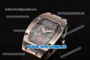 Richard Mille RM 007 Miyota 9015 Automatic Steel Case with Black Inner Bezel and White Markers (K)