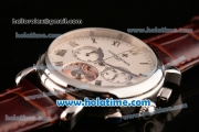 Vacheron Constantin Patrimony Chrono Miyota OS20 Quartz Steel Case with White Dial and Roman Numeral Markers