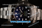 Rolex DEEPSEA Sea-Dweller Clone Rolex 3135 Automatic PVD Case Blue Dial With Dots Markers PVD Bracelet (BP)