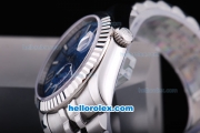 Rolex Datejust Automatic with Blue Dial and White Bezel