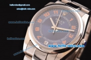 Rolex Air-King Oyster Perpetual Automatic with Blue Dial and Red Number Marking-2007 Model