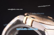 Omega Constellation Co-Axial Swiss ETA 2824 Automatic Steel Case with Yellow Gold/Diamond Bezel and Silver Dial-Yellow Gold Markers