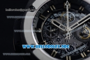 Hublot King Power Unico Black Magic Foudroyante Chrono Swiss Valjoux 7750 Automatic PVD Case with Black Dial Steel Bezel and Black Rubber Strap