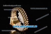 Rolex Datejust Swiss ETA 2671 Automatic Yellow Gold Case with Yellow Gold Dial Stick Markers and Yellow Gold Bracelet (BP)