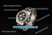 Breitling Super Avenger II 7705 Automatic Steel Case with Black Dial Arabic Numeral Markers and Steel Bracelet (GF)