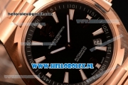 Vacheron Constantin Overseas 9015 Auto Rose Gold Case with Black Dial and Rose Gold Bracelet - 1:1 Origianl (LF)