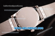 Omega De Ville Prestige Miyota Quartz Stainless Steel Case/Bracelet with White MOP Dial Diamonds Markers