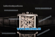 Cartier Tank MC Asia Automatic Steel Case with White Dial and Roman Numeral Markers - Moonphase