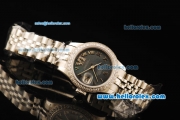 Rolex Datejust Automatic Movement ETA Coating Case with Diamond Bezel and Steel Strap