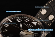 IWC Big Pilot Swiss Valjoux 7750 Automatic Movement Steel Case with Coffee Dial and White Markers
