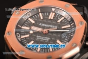 Audemars Piguet QEII Cup 2014 Royal Oak Offshore Diver Limited Edition Swiss ETA 2824 Automatic Swiss ETA 2824 Automatic PVD Case with Rose Gold Bezel and Black Dial (NOOB)