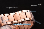 Patek Philippe Aquanaut Swiss ETA 2824 Automatic Rose Gold Case/Strap with Chocolate Dial