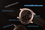 Panerai Chrono Pam 224 Luminor Daylight Automatic Steel Case with Black Dial and Orange Markers-7750 Coating