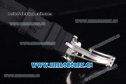 Audemars Piguet Royal Oak Offshore Chronograph Miyota OS20 Quartz Steel Case with White Dial Stick Markers and Black Rubber Strap (EF)