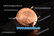 IWC Portofino Automatic Miyota 9015 Automatic Rose Gold Case with Black Dial and Stick Markers
