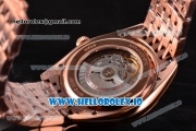 Omega De Ville Tresor Master Co-Axial Swiss ETA 2824 Automatic Full Rose Gold with Stick Markers and Black Dial